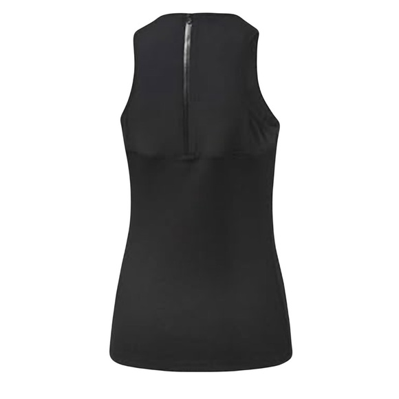 Puma Women’s Story Tank Ribbed Fitted Zip Racerback Like New Size Med Black - Picture 3 of 6
